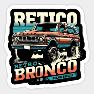 Retro Bronco Sticker